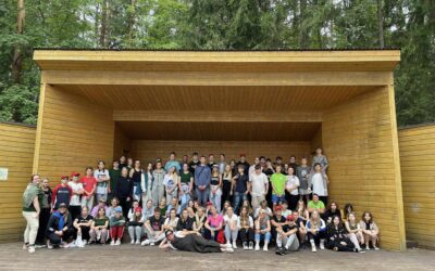 Tartumaa õpilasmaleva rühmad pidasid kokkutulekut Võrumaal, Rõuge vallas
